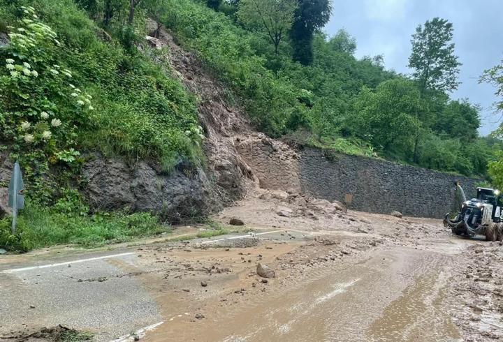 Ordu’da yağışlar heyelanlara neden oldu