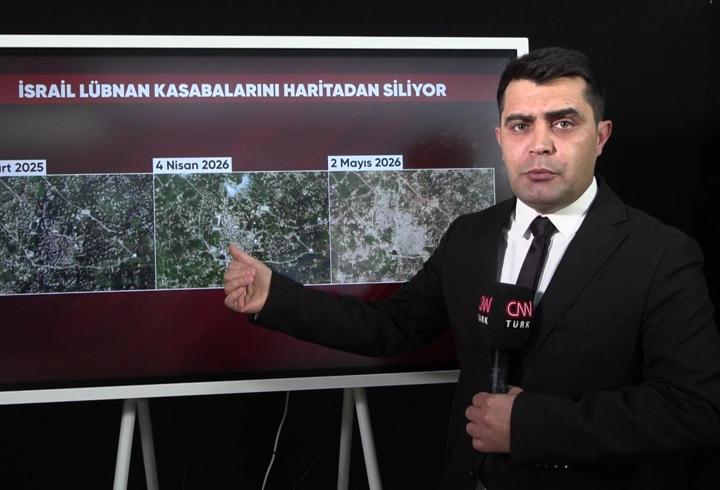 İşte o uydu görüntüleri: İsrail Lübnan'ı haritadan siliyor