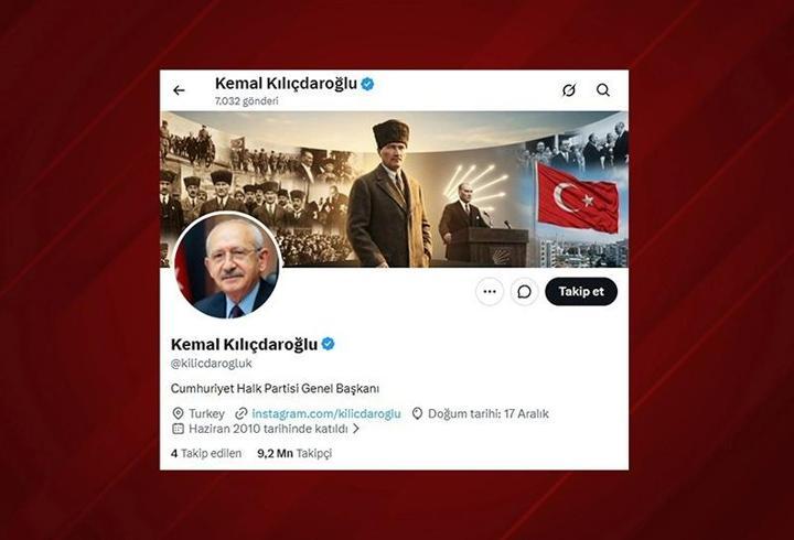 Kemal Kılıçdaroğlu, sanal medyadaki unvanını güncelledi