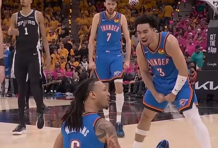NBA'de Thunder, Spurs karşısında öne geçti