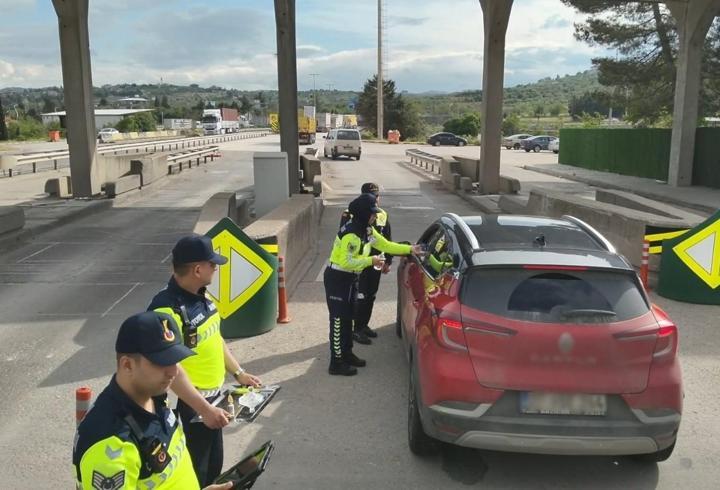 Gaziantep'te jandarma ekipleri trafik denetimi yaptı