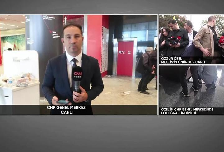 İşte arbede sonrası CHP Genel Merkezi