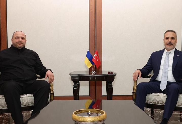 Dışişleri Bakanı Fidan, Ukrayna Ulusal Güvenlik ve Savunma Konseyi Sekreteri Umerov ile görüştü