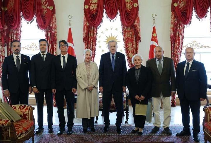 Cumhurbaşkanı Erdoğan, Adnan Menderes'in ailesini kabul etti