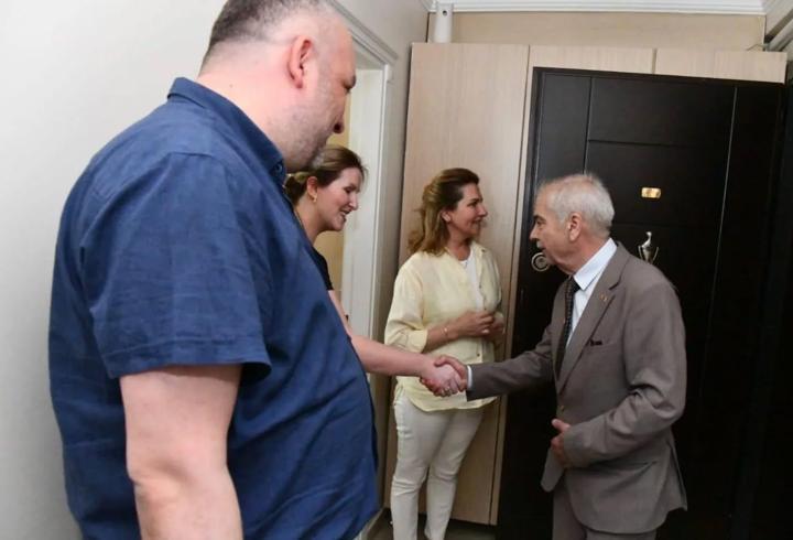 Keşan'da şehit ailesine bayram ziyareti