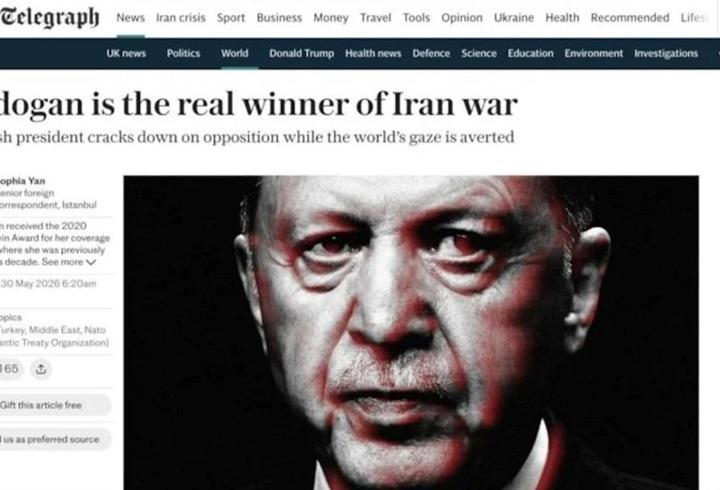 The Telegraph Gazetesi Türkiye'yi yazdı! "İran savaşının kazananı Erdoğan"