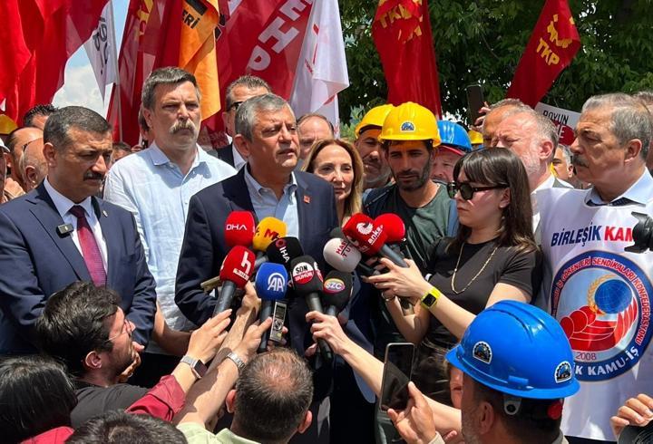Özgür Özel, maden işçileri ile bir araya geldi