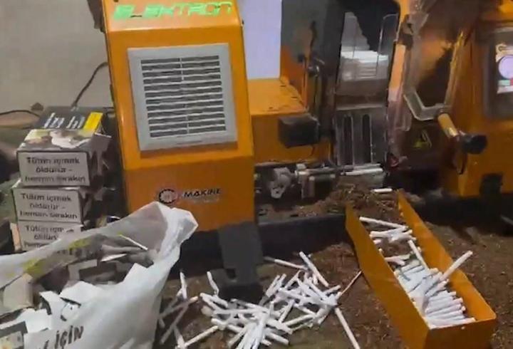 Kayseri’de 70 bin adet makaron ele geçirildi; 1 gözaltı
