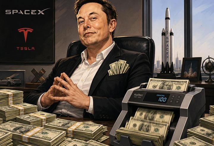Elon Musk’ın cebi yine dolarla doldu