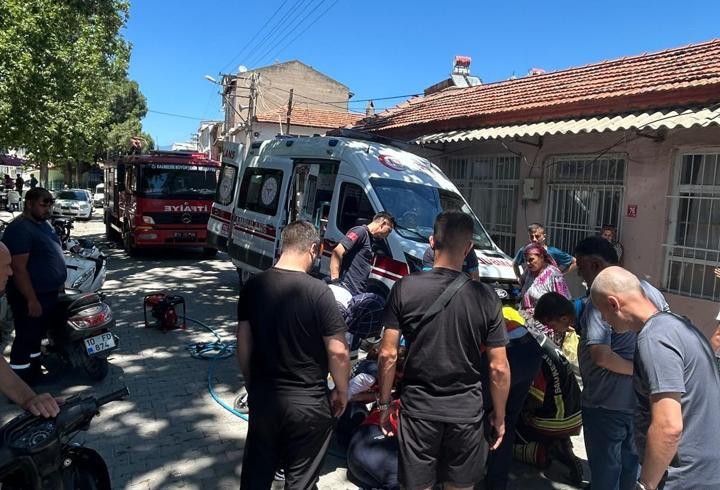 Balıkesir'de bacağına elektrikli bisikletin pedalı saplanan çocuk yaralandı