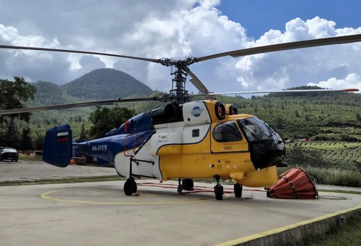 Osmaniye’de yangın helikopteri göreve hazır