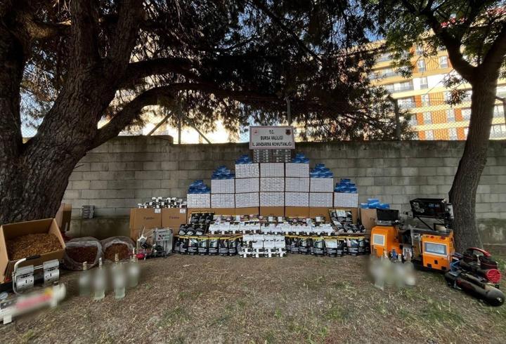Bursa'da kaçak tütün operasyonu: 6 gözaltı