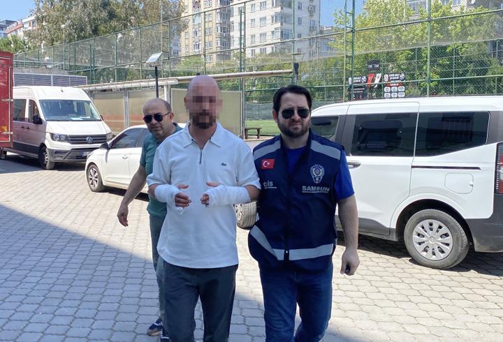 Eski eşini darbedip, iş yerine zarar verdi