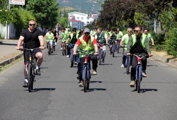 Bingöl’de bağımlılığa karşı pedal çevirdiler