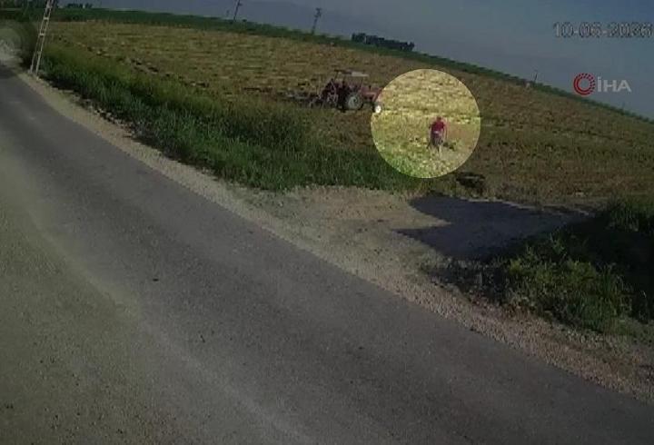 Ölümden kıl payı kurtuldu! Traktörün pulluğuna takılan çiftçi böyle kurtarıldı