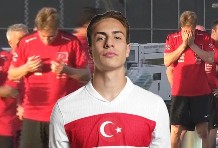 A Milli Takım'ın başarılı futbolcusu Kenan Yıldız, dua ile hazırlanıyor