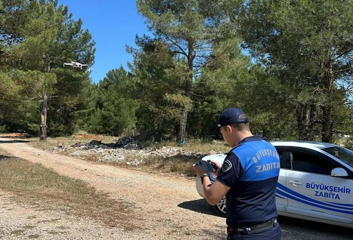 Muğla'da dronlar doğayı korumak için havalanıyor