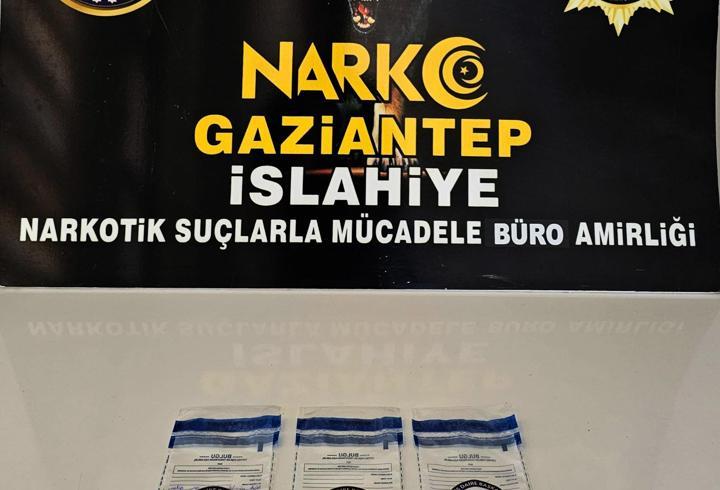 Gaziantep’te uyuşturucu operasyonuna 2 gözaltı