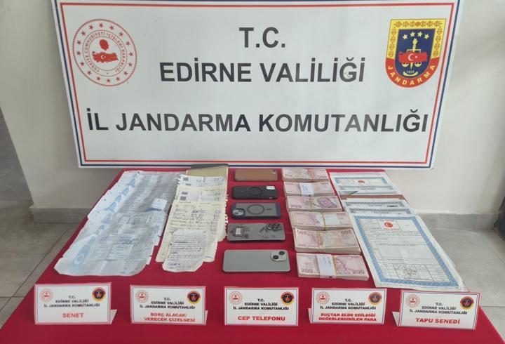 Edirne'de tefecilik operasyonu: 6 gözaltı