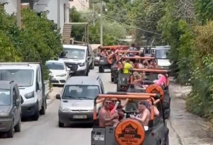 Kurallara uymayan safari araçlarına ceza