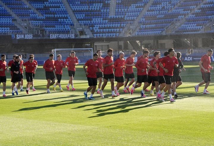A Milli Futbol Takımı, San Jose'da ilk antrenmanına çıktı