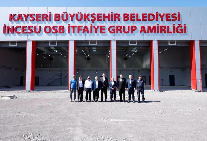 Başkan Büyükkılıç, İncesu’daki itfaiye binasında incelemelerde bulundu
