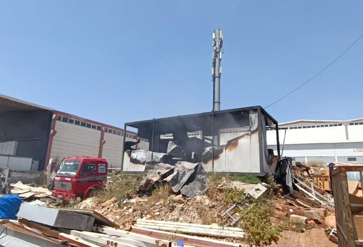 Gaziantep’te metal işletme atölyesinde yangın