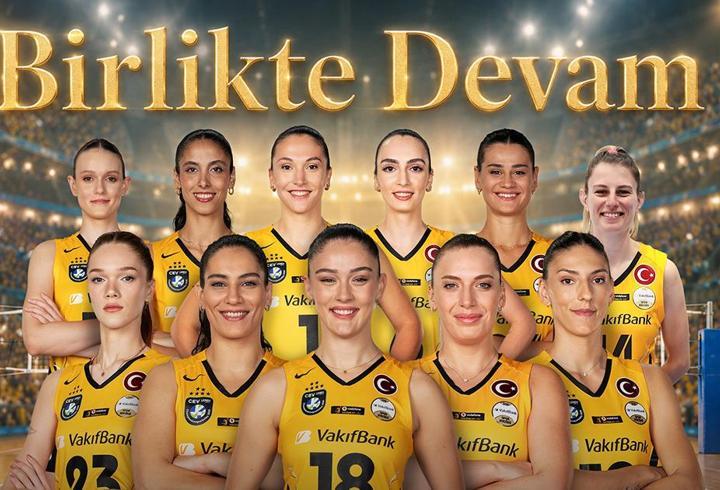 VakıfBank, 11 oyuncusuyla “devam” dedi