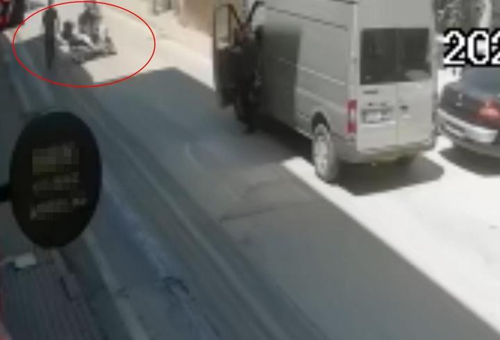 Yola dökülen mazotun neden olduğu kazalar kamerada