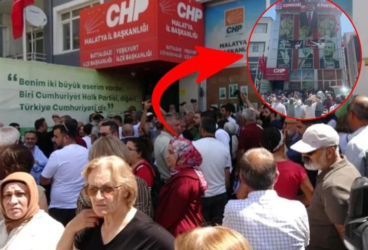 CHP Malatya’da kriz! Binaya çilingirle girildi, “hain” afişi asıldı