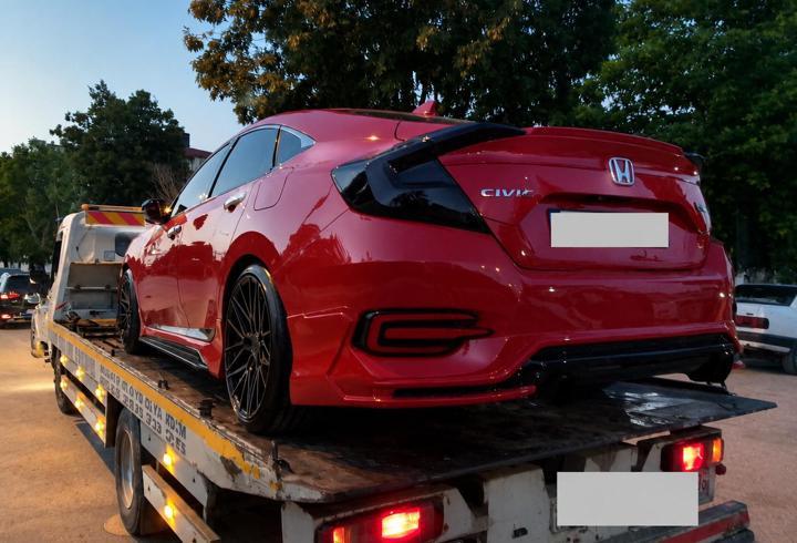 Otomobille drift yapan ve makas atan alkollü sürücüye 257 bin lira ceza