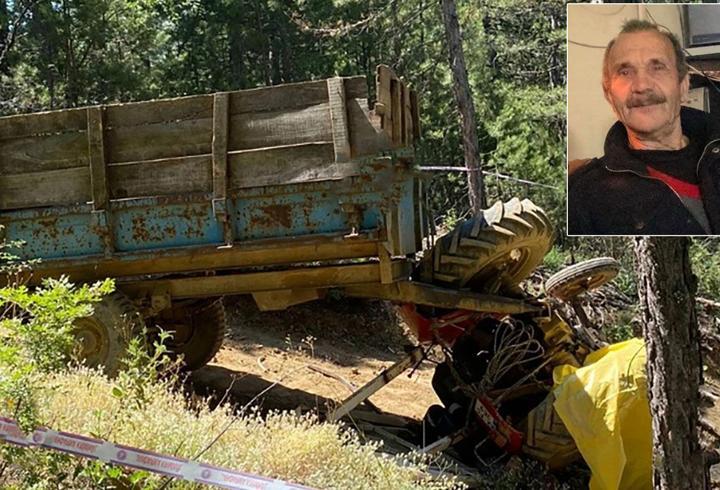 Devrilen traktörün altında kalarak can verdi