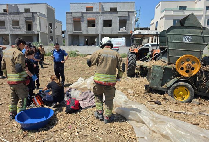 Saman makinasına kapılan Suriyeli işçi hayatını kaybetti
