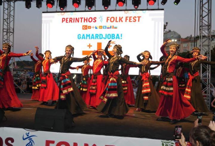 Tekirdağ'da Perinthos Folkfest renkli görüntülere sahne oldu