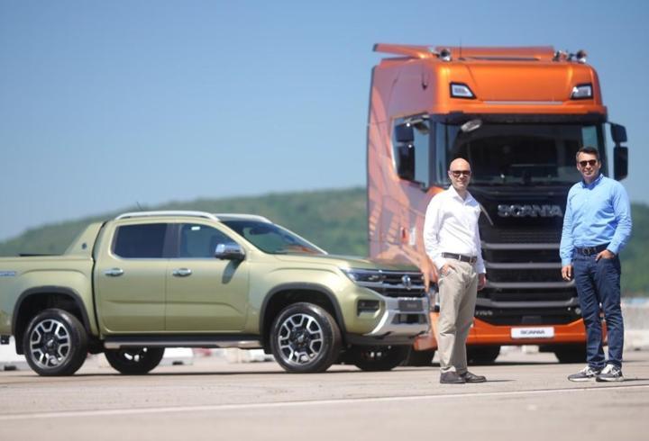 Scania ve VW ticariler test sürüşüne çıktı