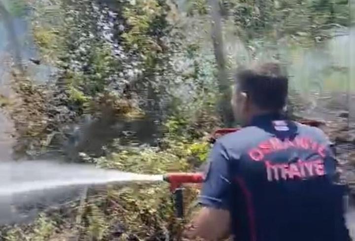 Anız yangınında dumandan etkilenen kişi kurtarıldı