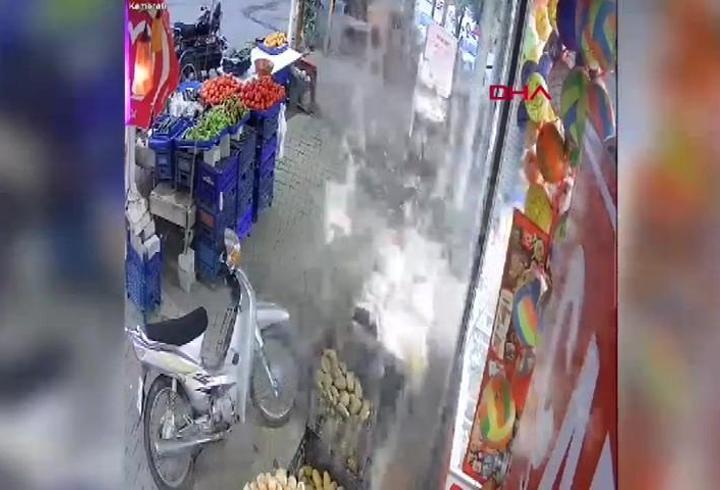 Sirke dolu pet şişe sıcağın etkisiyle patladı