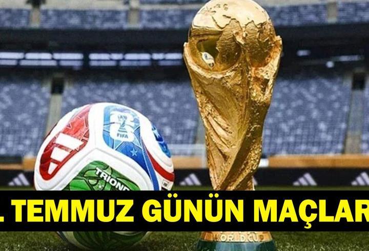GÜNÜN MAÇLARI 1 TEMMUZ 2026: Bugün Kimlerin Maçlar Var? Bugünkü Dünya Kupası Maçları Neler? İşte 1 Temmuz Günün Maçları...