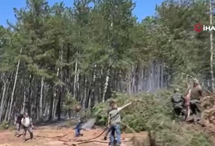 Kastamonu'da orman yangını: Alevlere havadan ve karadan müdahale edildi
