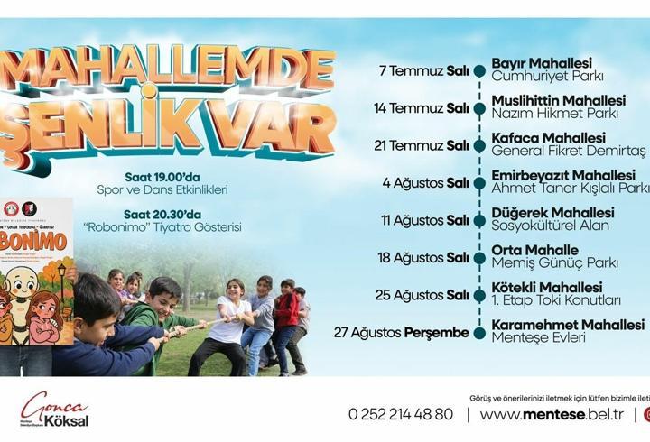 Menteşe Belediyesi'nden çocuklara özel yaz şenliği