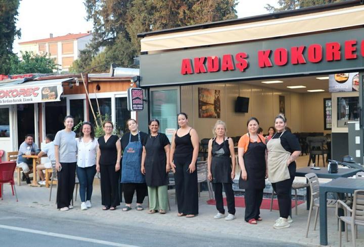 Ödemiş'te sokağın tamamı kadın esnafa emanet