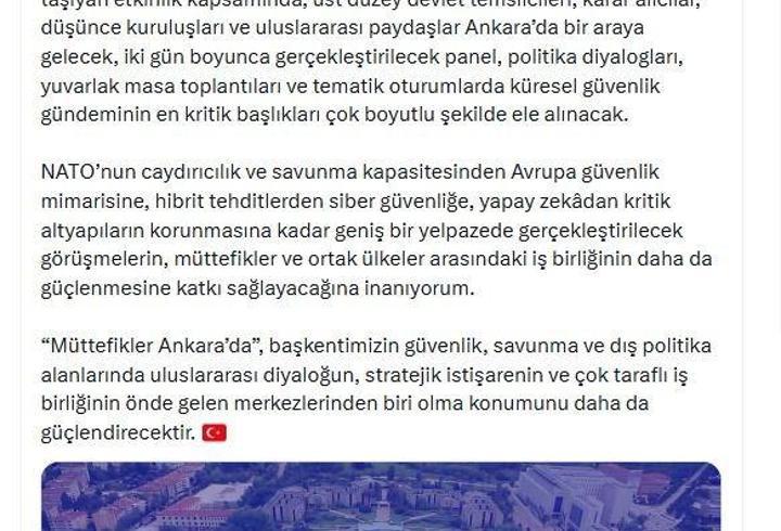İletişim Başkanı Duran'dan 'Müttefikler Ankara’da paylaşımı