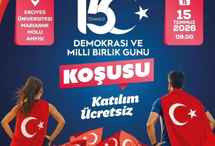 Kayseri’de 15 Temmuz Demokrasi ve Milli Birlik Günü koşusu düzenlenecek