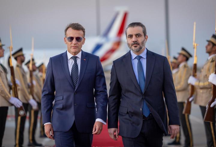 Fransa Cumhurbaşkanı Macron Suriye'de