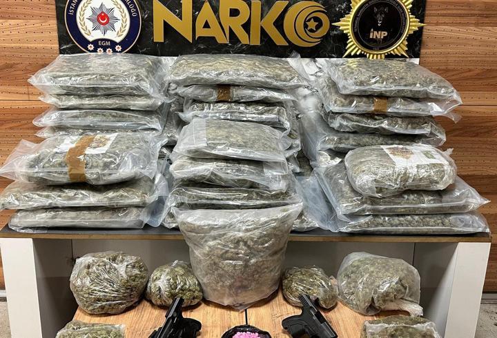 İstanbul’da düzenlenen operasyonda 116 kilo uyuşturucu ele geçirildi