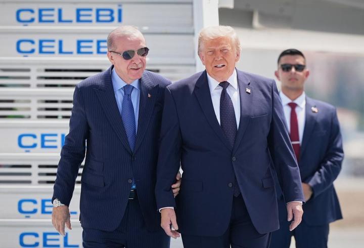 Cumhurbaşkanı Erdoğan, Trump'ı böyle karşıladı