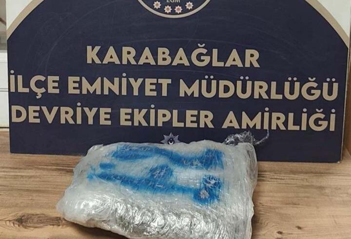 Esrarla yakalanan motosikletli tutuklandı
