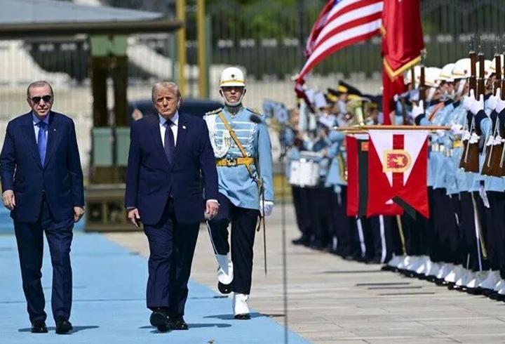 21 pare top atışı, Türk Yıldızları ve mehter... Trump'a A+ protokolü