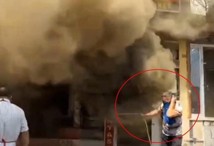Nusaybin’de yangın çıkan mağaza kullanılamaz hale geldi
