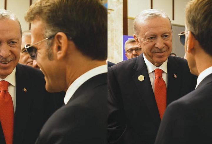 Gülümseten anlar! Macron sanal medya hesabından paylaştı: 'Fransa'ya selamlar'